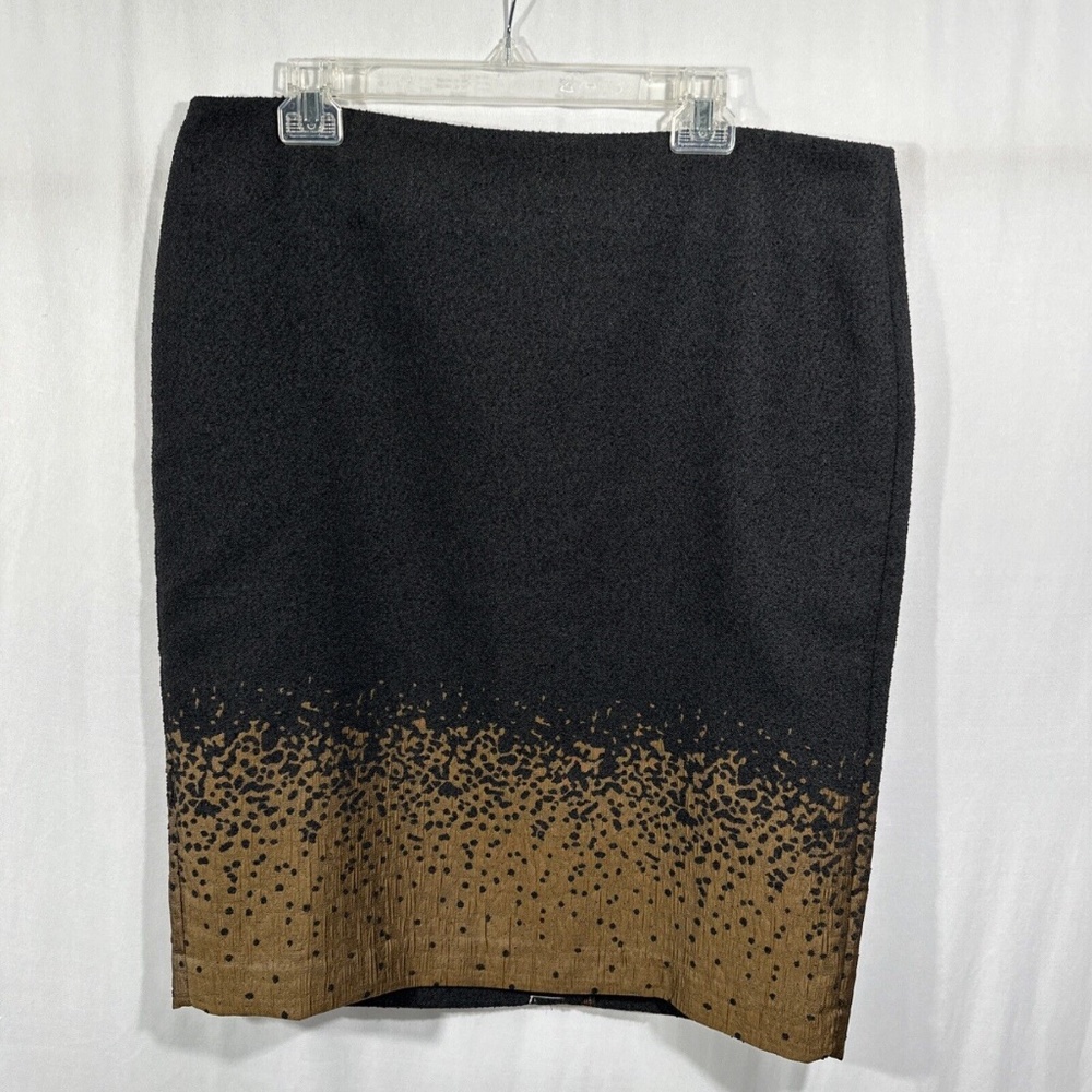 NWT $90 Ann Taylor [ 16 ] Textured Ombre Pencil Skirt in‎ Black Bronze